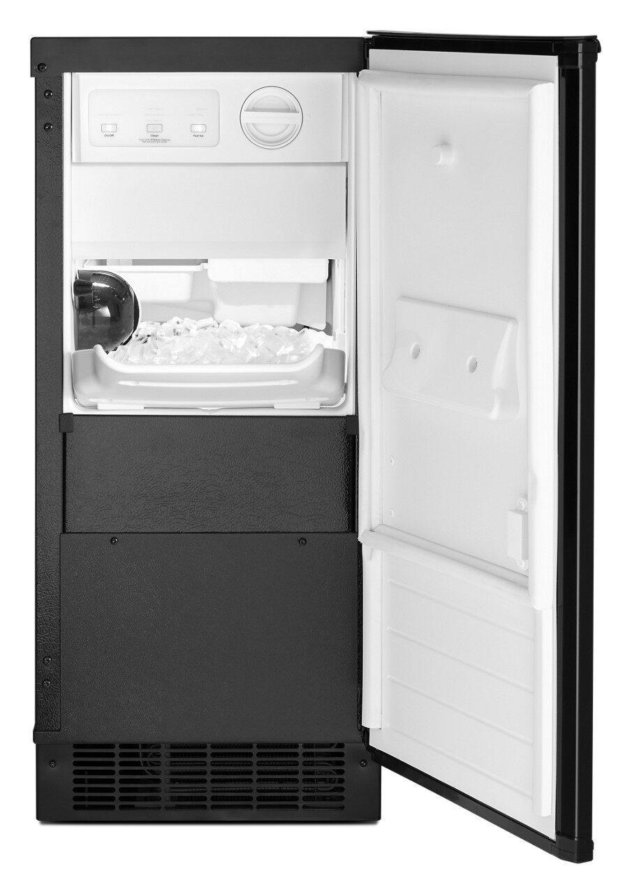 Whirlpool - 14.875 Inch 15 cu. ft Ice Maker Refrigerator in Black - WUI75X15HB