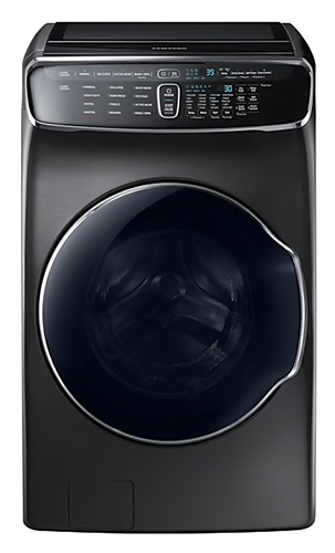 Samsung - 5.8 cu. Ft  Front Load Washer in Black Stainless - WV60M9900AV