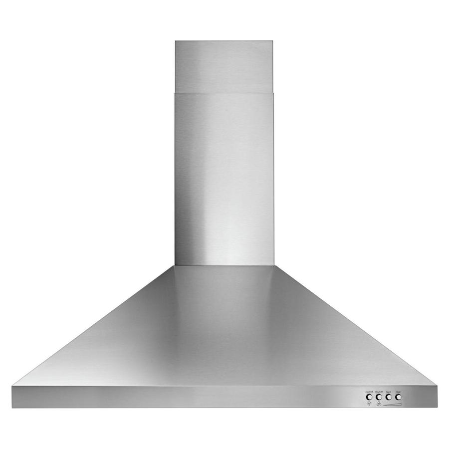 Whirlpool - 30 Inch 400 CFM Wall Mount and Chimney Range Vent in Stainless - WVW53UC0FS