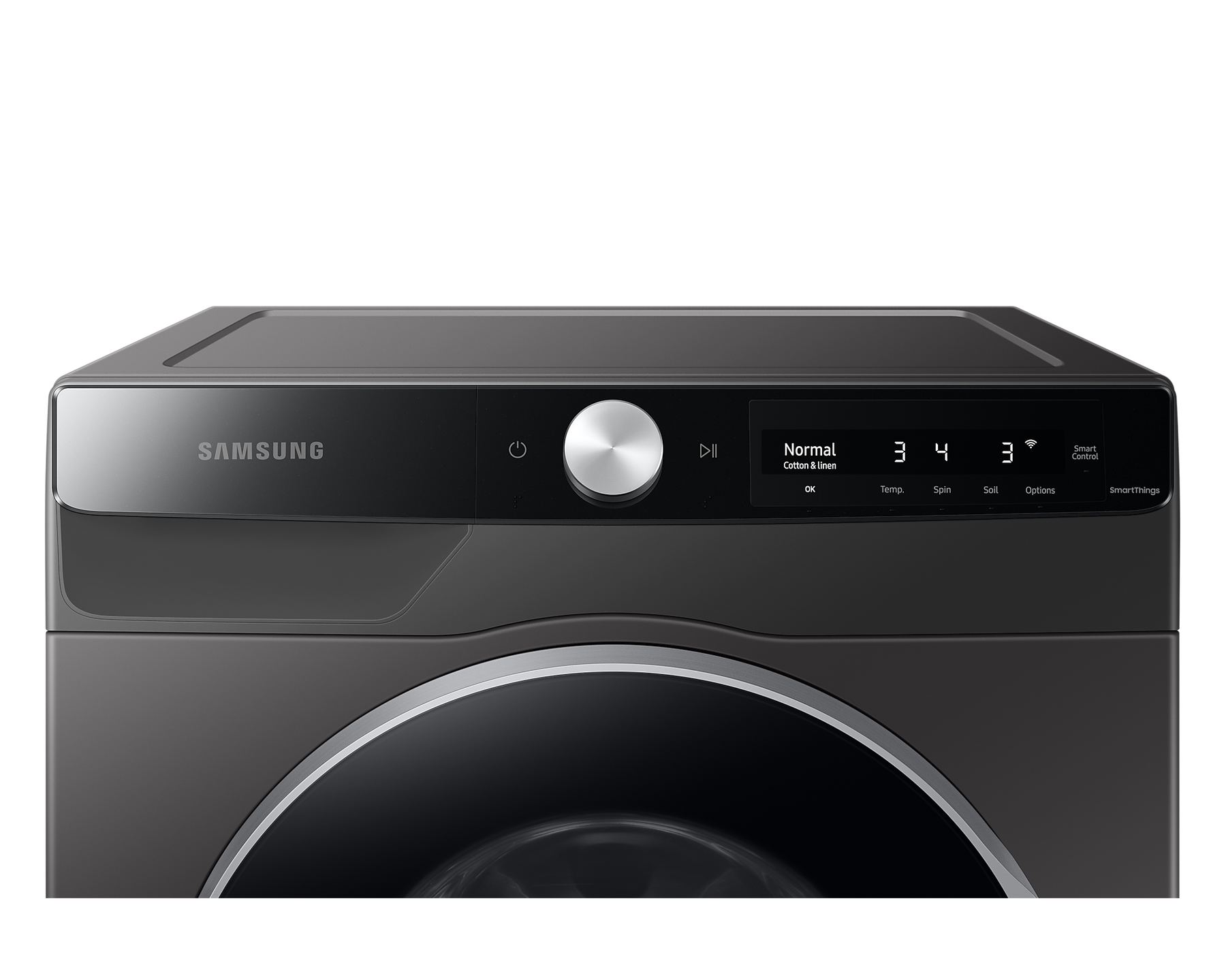 Samsung 2.9 cu. Ft Front Load Washer in Grey WW25B6900AX