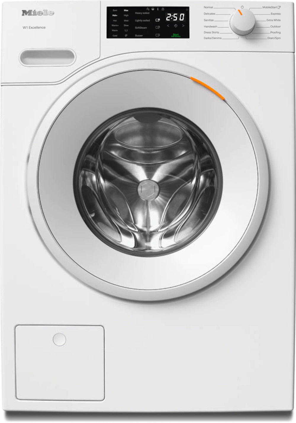 Miele - 2.3 cu. Ft  Front Load Washer in White - WXD160