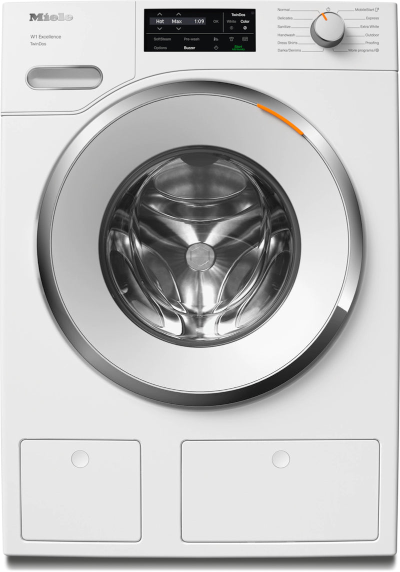 Miele - 2.3 cu. Ft  Front Load Washer in White - WXF660