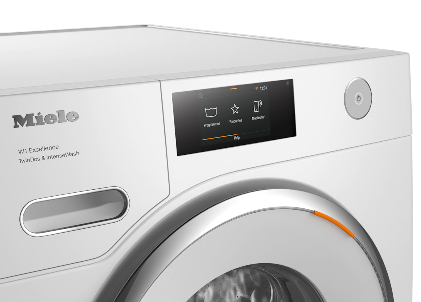Miele - 2.3 cu. Ft  Front Load Washer in White - WXR860