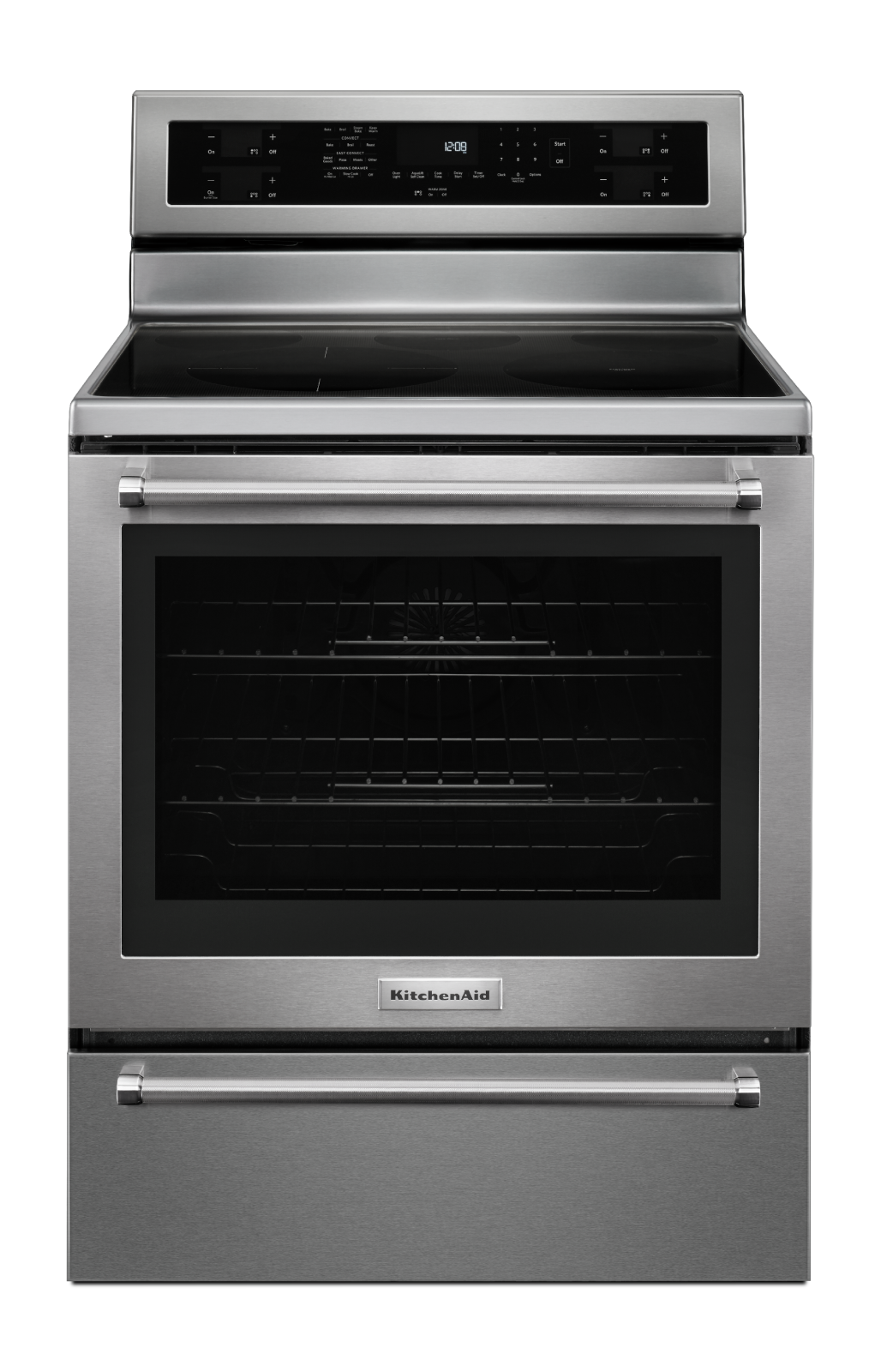 KitchenAid - 6.4 cu. ft  Electric Range in Stainless - YKFES530ESS