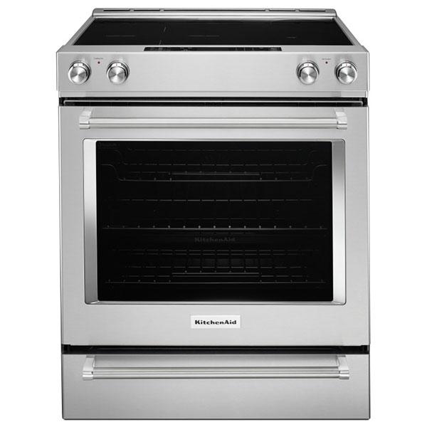 KitchenAid - 7.1 cu. ft Electric Range in Stainless - YKSEB900ESS