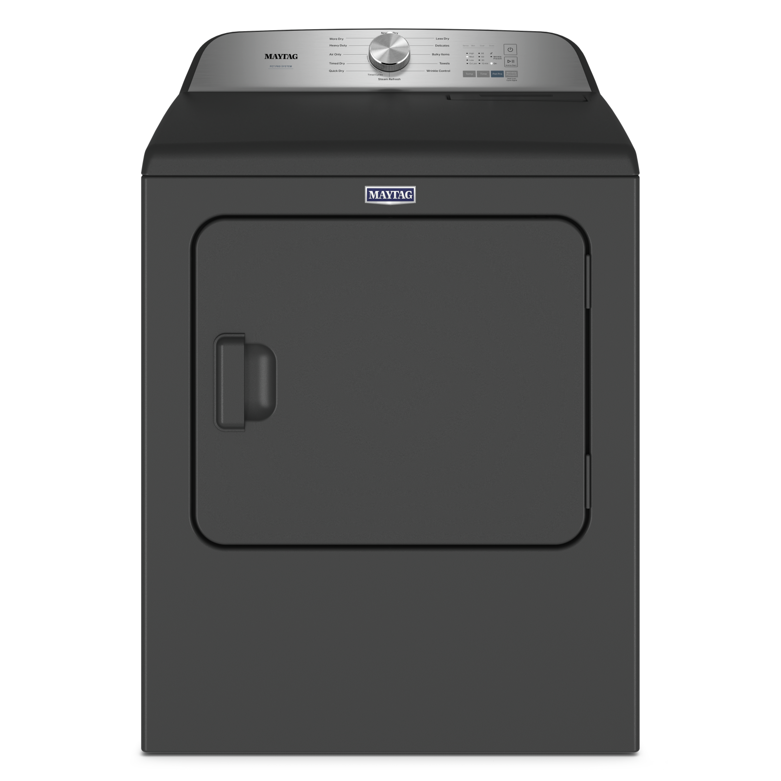 Maytag - Pet Pro 7 cu. Ft  Electric Dryer in Black - YMED6500MBK