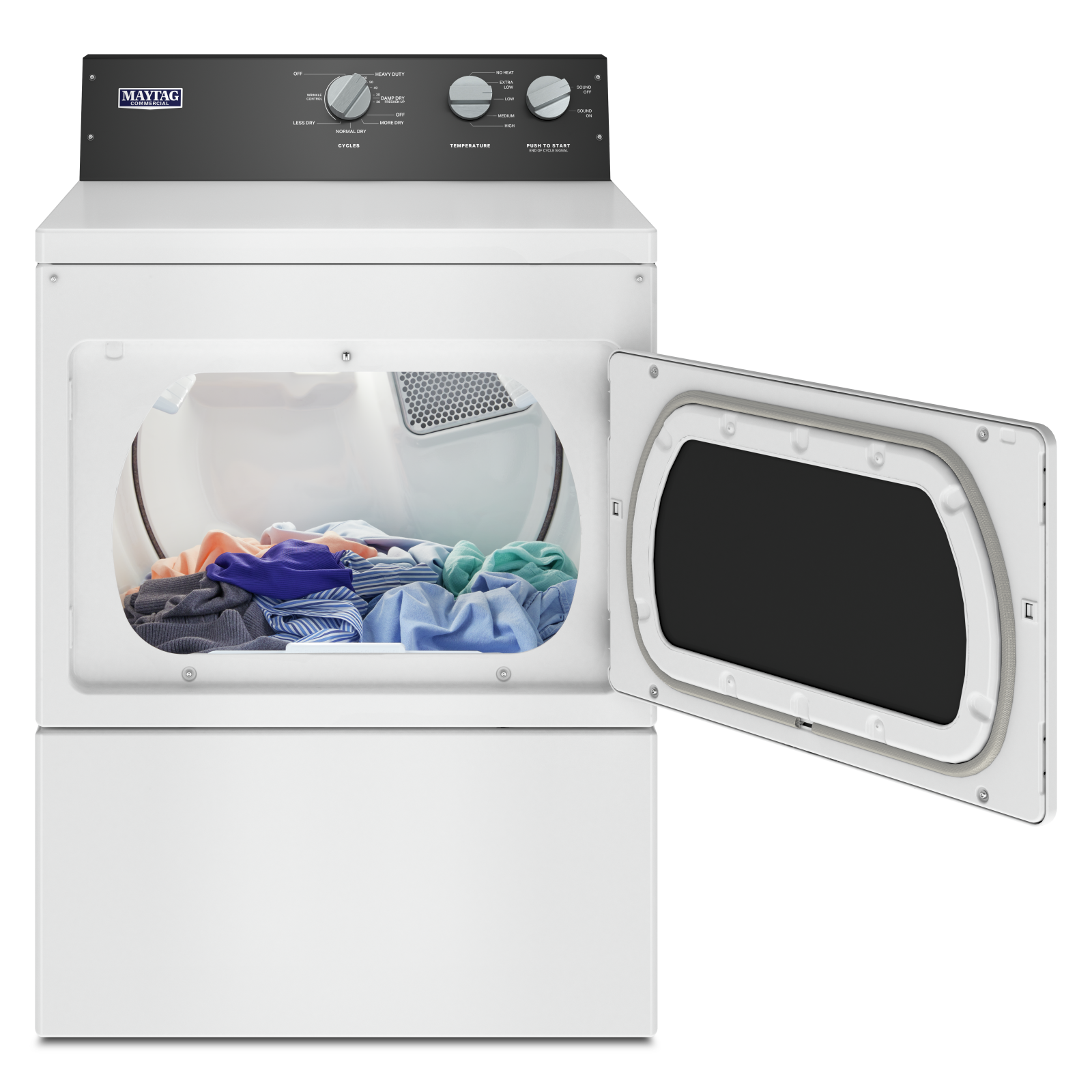 Maytag - 7.4 cu. Ft  Commercial Electric Dryer in White - YMEDP586GW