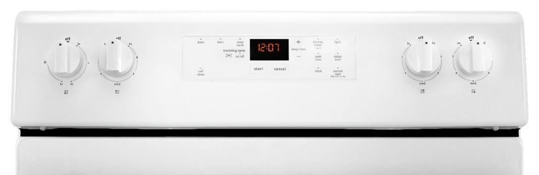Maytag - 5.3 cu. ft  Electric Range in White - YMER6600FW