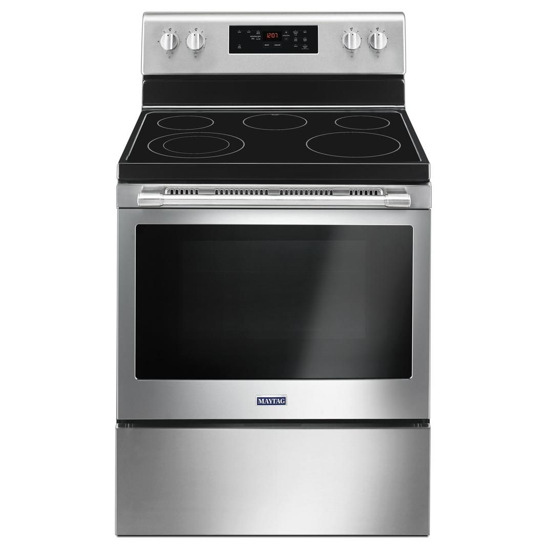 Maytag - 5.3 cu. ft Electric Range in Stainless - YMER6600FZ