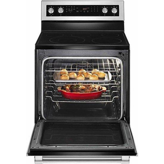 Maytag - 6.4 cu. ft Electric Range in Stainless - YMER8800FZ
