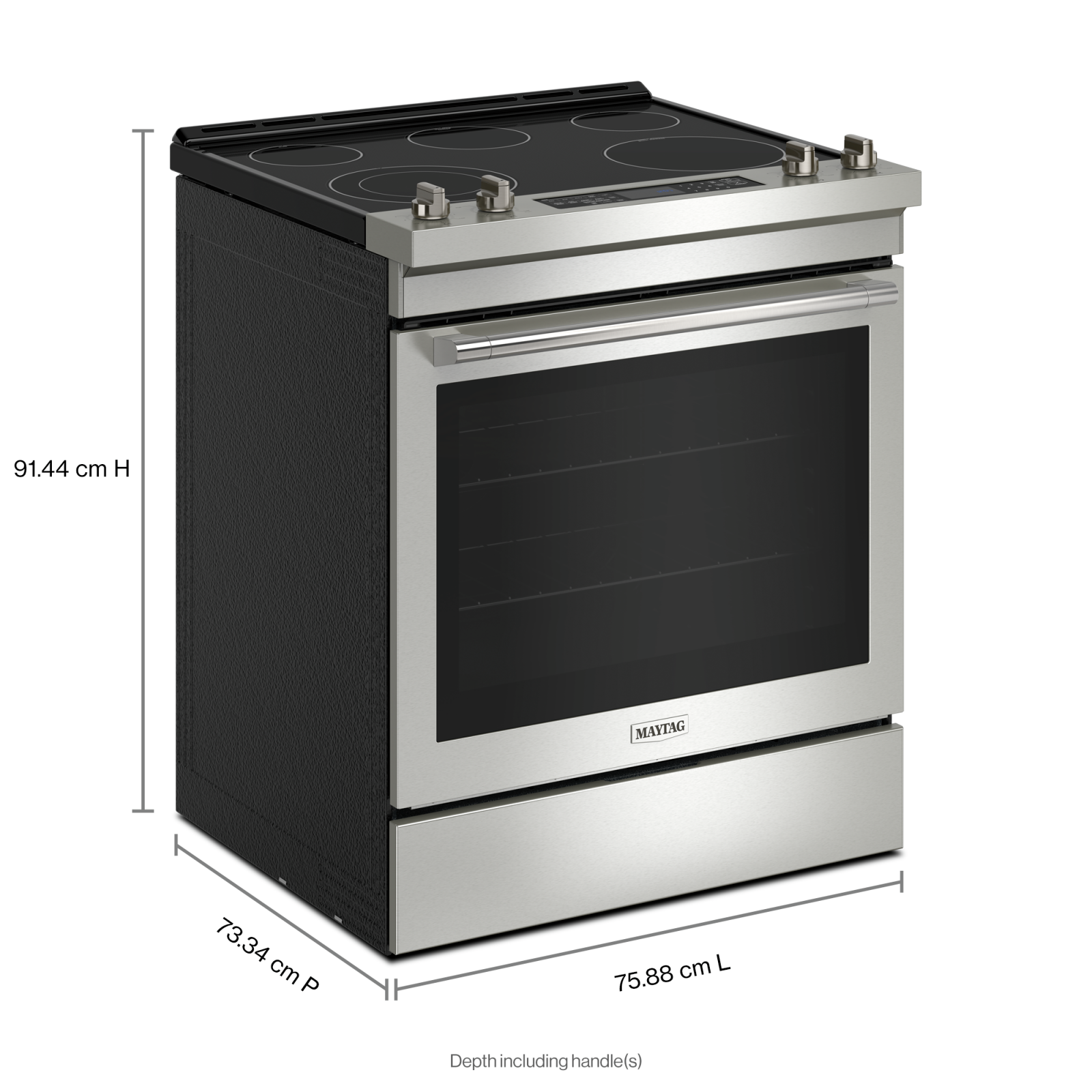 Maytag - 6.4 cu. ft  Electric Range in Stainless - YMES8800PZ