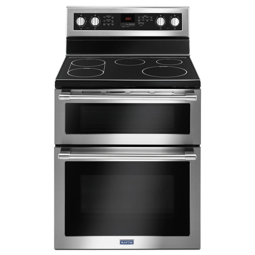 Maytag - 6.7 cu. ft Electric Range in Stainless - YMET8800FZ