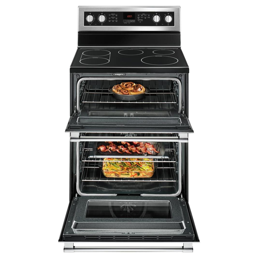 Maytag - 6.7 cu. ft Electric Range in Stainless - YMET8800FZ