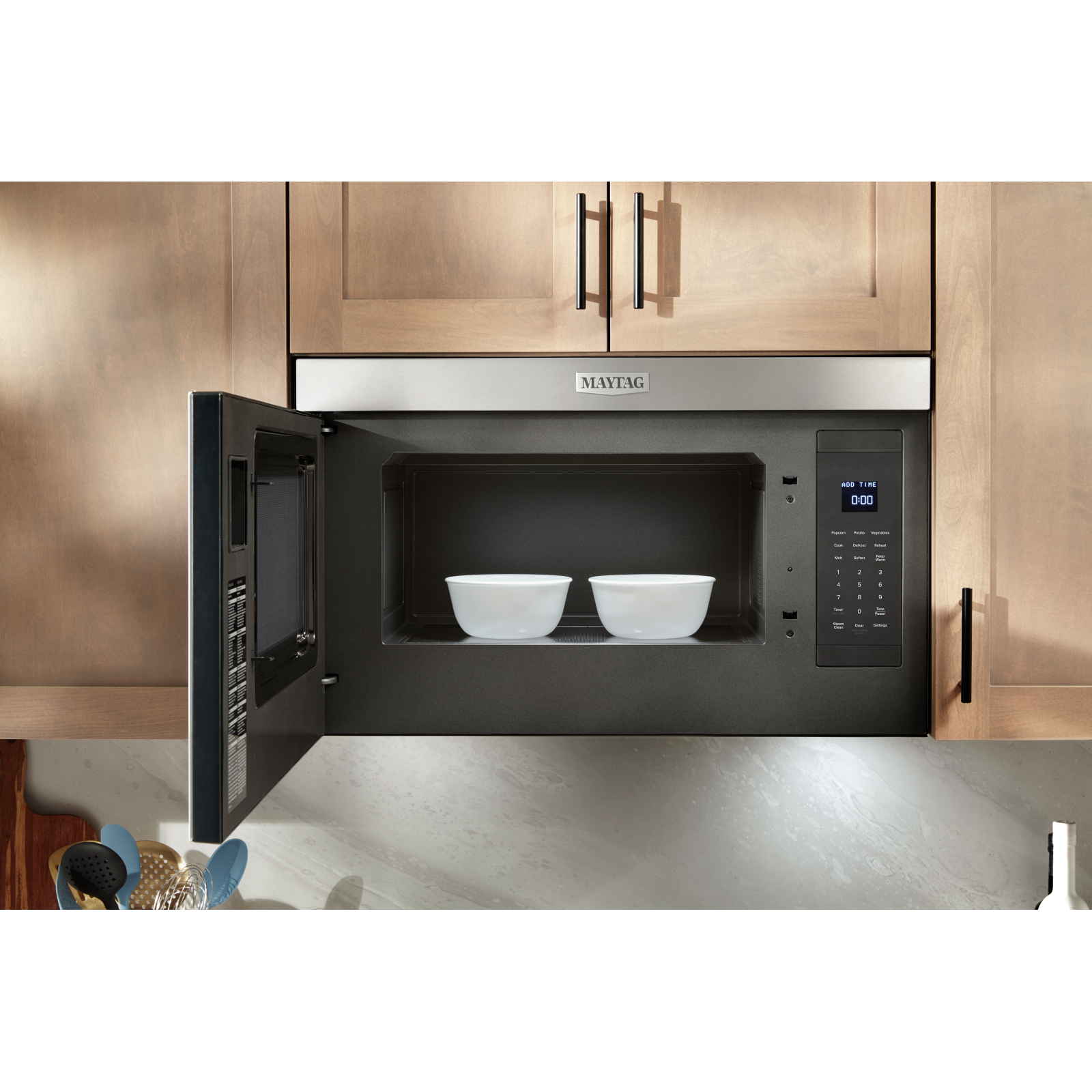 Maytag - 1.1 cu. Ft  Over the range Microwave in Stainless - YMMMF6030PZ