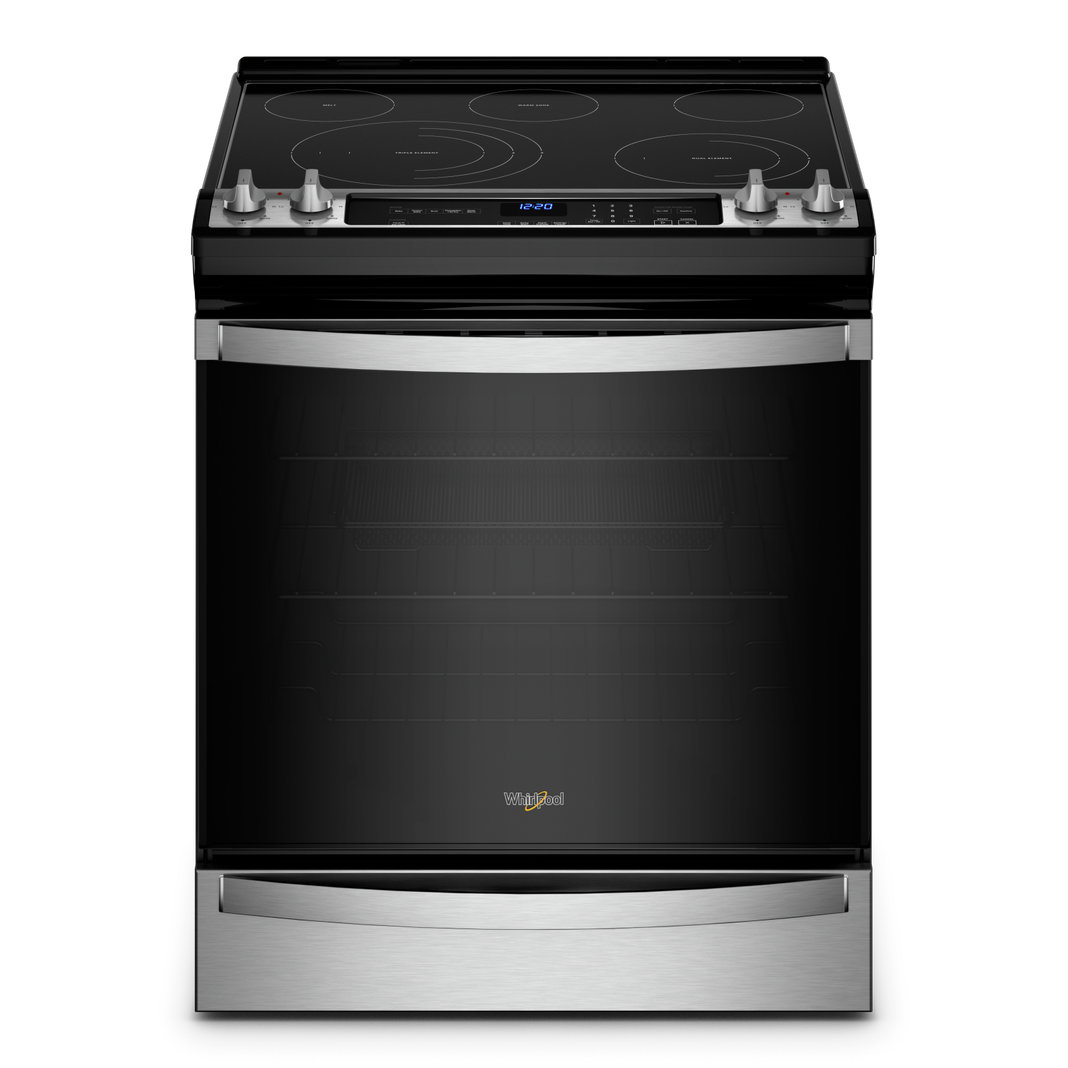 Whirlpool - 6.4 cu. ft  Electric Range in Stainless - YWEE745H0LZ