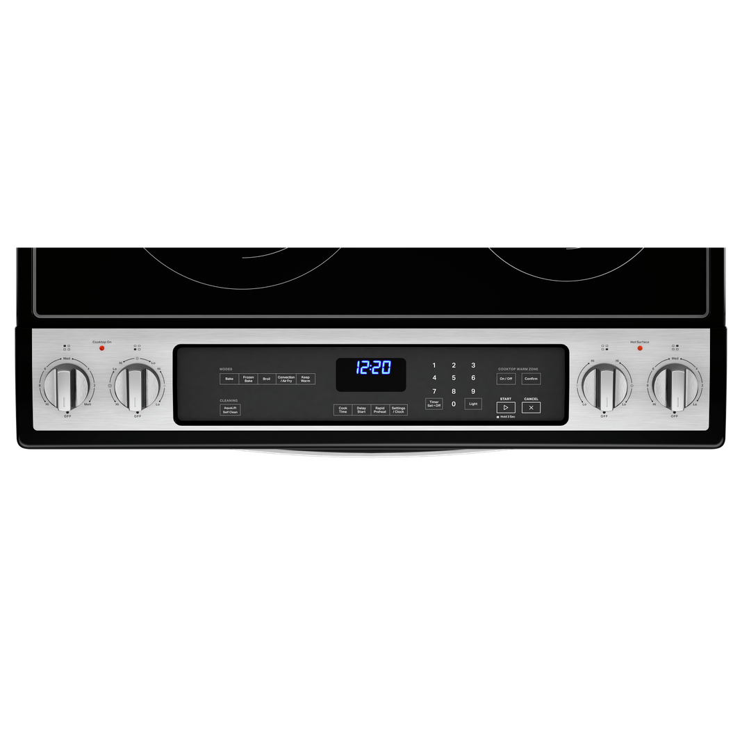 Whirlpool - 6.4 cu. ft  Electric Range in Stainless - YWEE745H0LZ