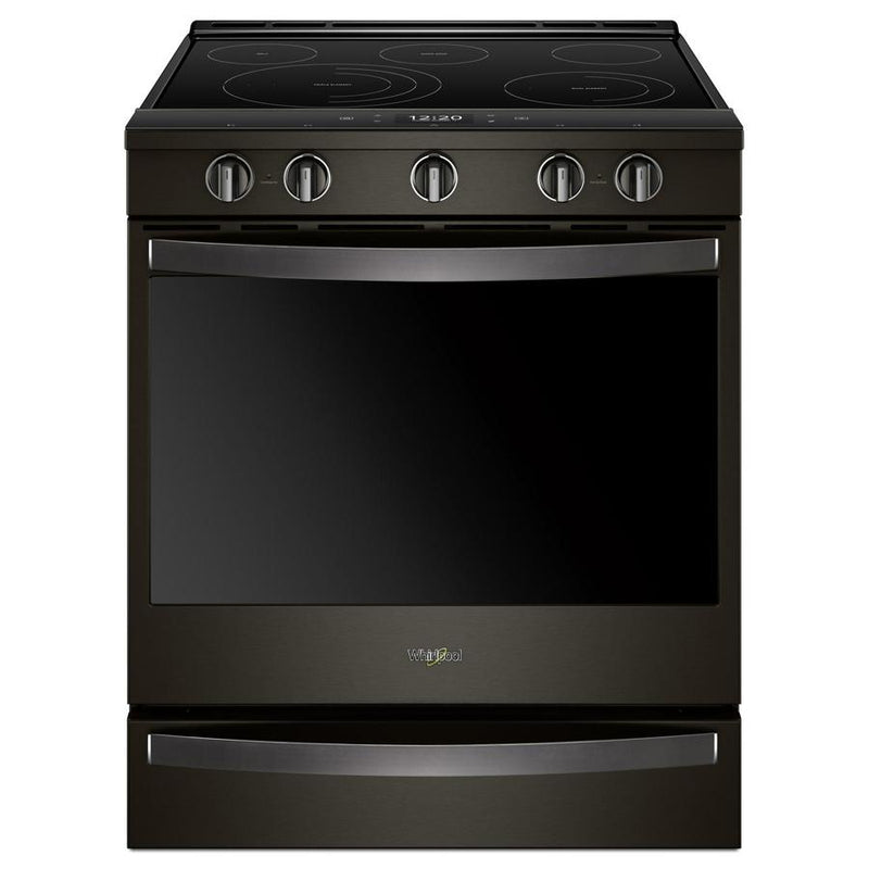 Whirlpool - 6.4 cu. ft  Electric Range in Black Stainless (Open Box) - YWEE750H0HV
