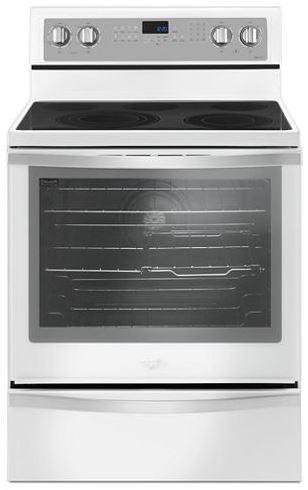 Whirlpool - 6.4 cu. ft Electric Range in White - YWFE745H0FH