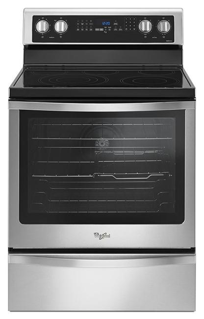 Whirlpool - 6.4 cu. ft Electric Range in Stainless - YWFE745H0FS