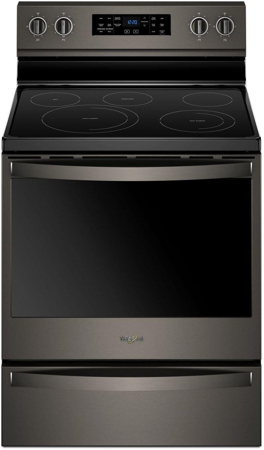Whirlpool - 6.4 cu. ft  Electric Range in Black Stainless - YWFE775H0HV