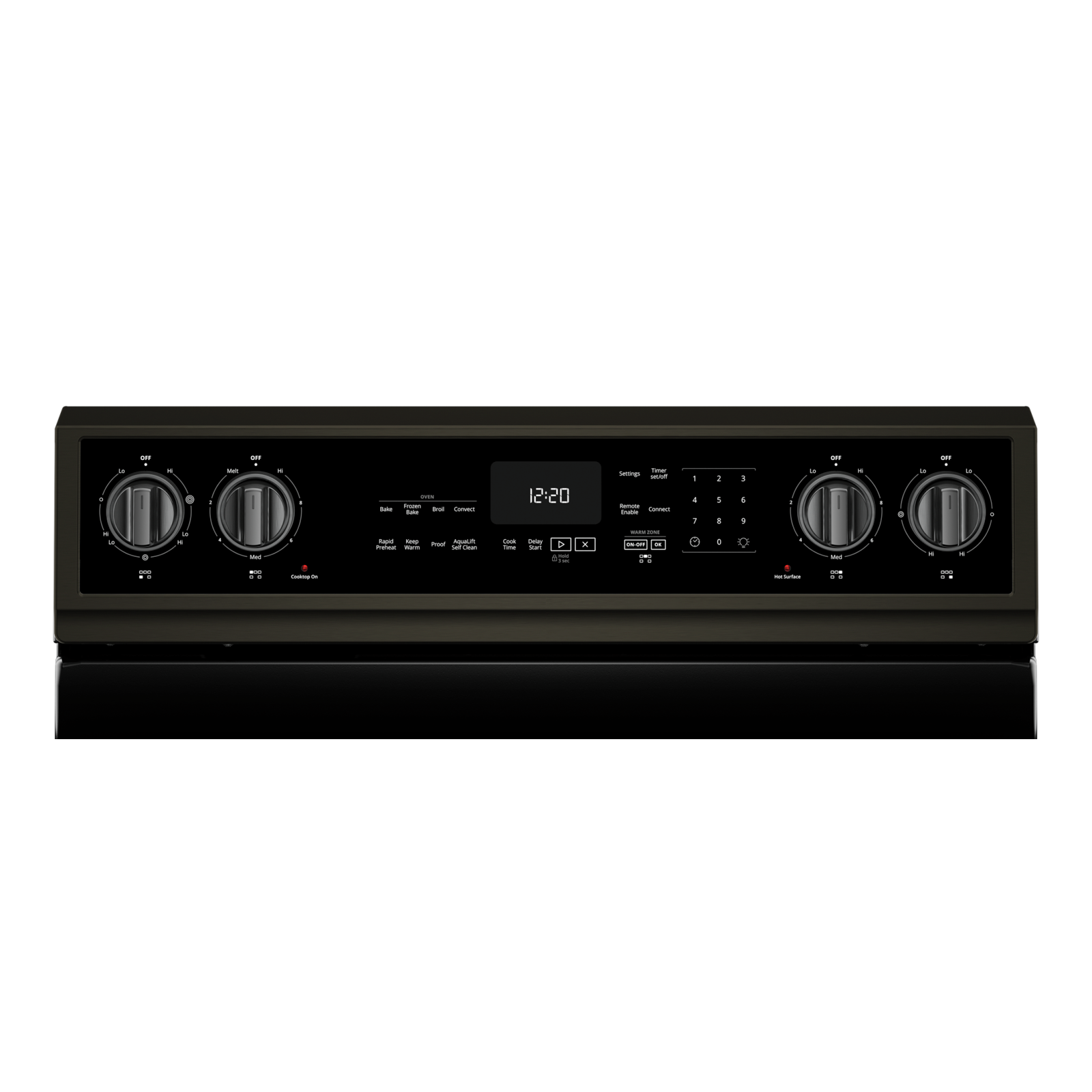 Whirlpool - 6.4 cu. ft  Electric Range in Black Stainless - YWFE975H0HV