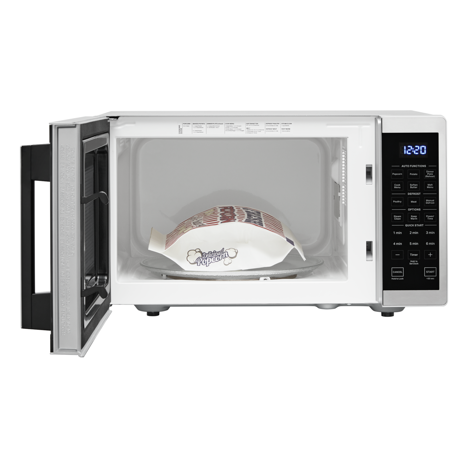 Whirlpool - 0.9 cu. Ft  Counter top Microwave in Stainless (Open Box) - YWMC30309LS