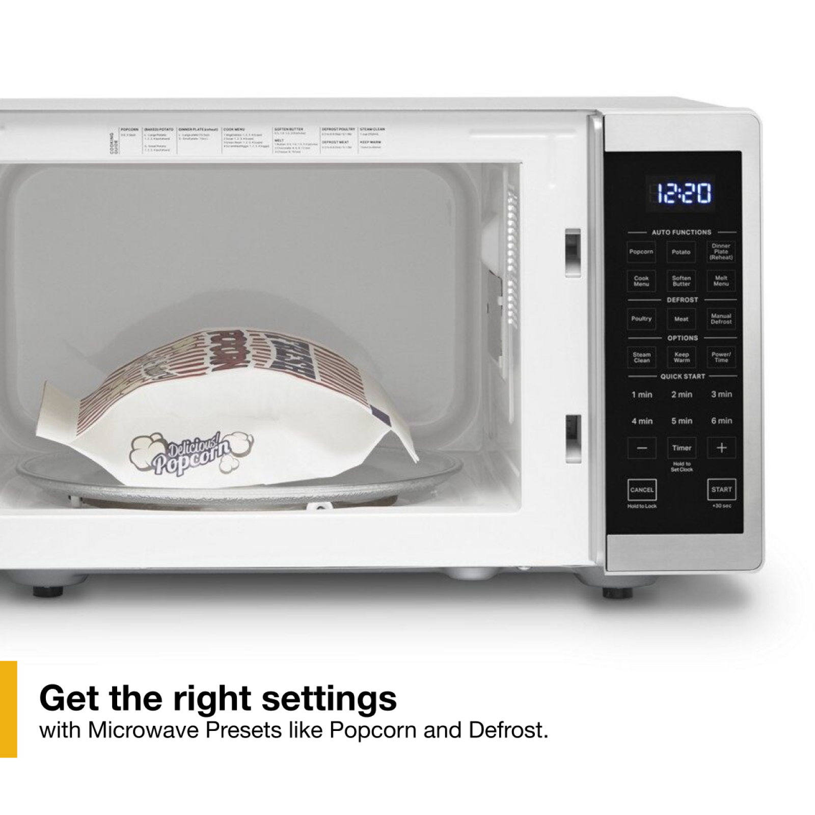 Whirlpool - 0.9 cu. Ft  Counter top Microwave in Stainless (Open Box) - YWMC30309LS