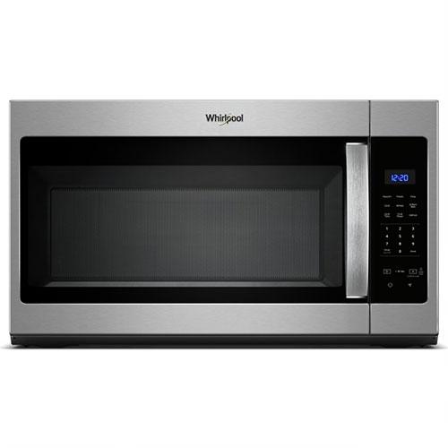 Whirlpool - 1.7 cu. Ft  Over the range Microwave in Black-on-Stainless - YWMH31017HS