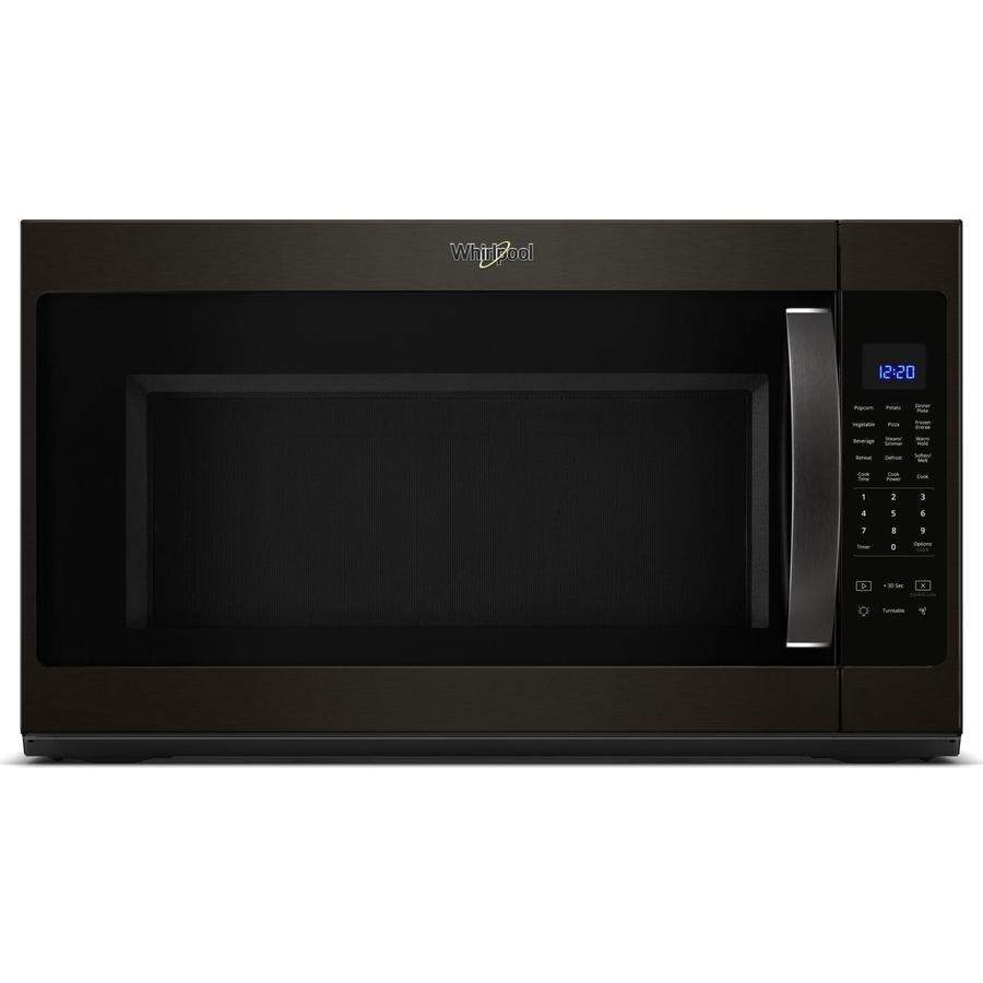 Whirlpool - 2.1 cu. Ft  Over the range Microwave in Black Stainless - YWMH53521HV