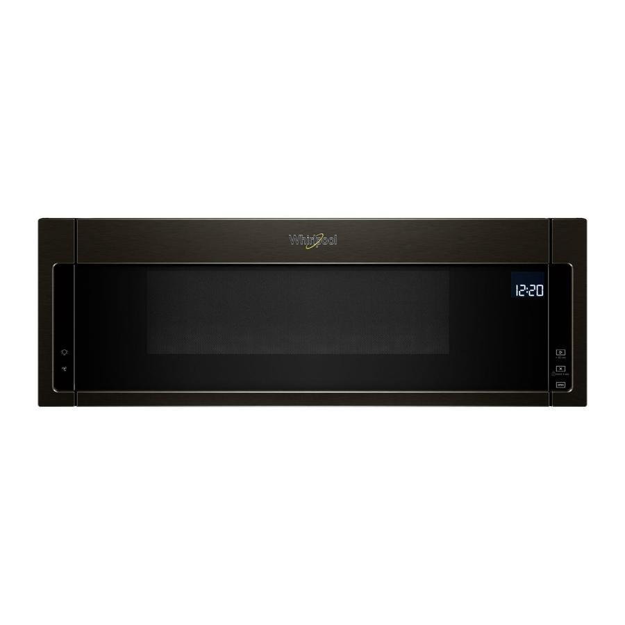 Whirlpool - 1.1 cu. Ft  Over the range Microwave in Black Stainless - YWML75011HV