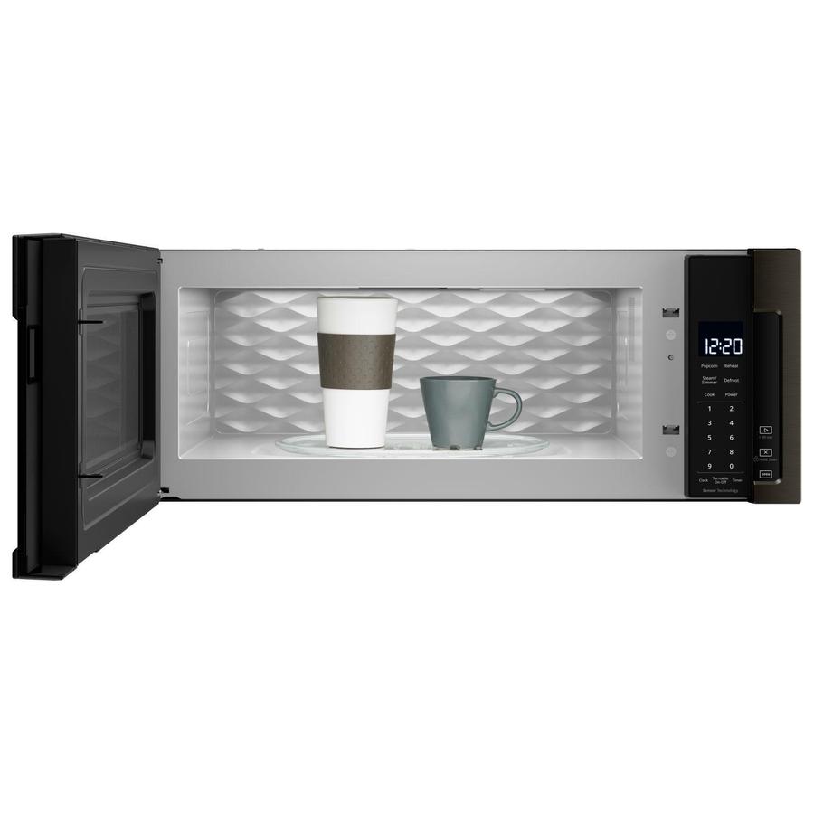 Whirlpool - 1.1 cu. Ft  Over the range Microwave in Black Stainless - YWML75011HV