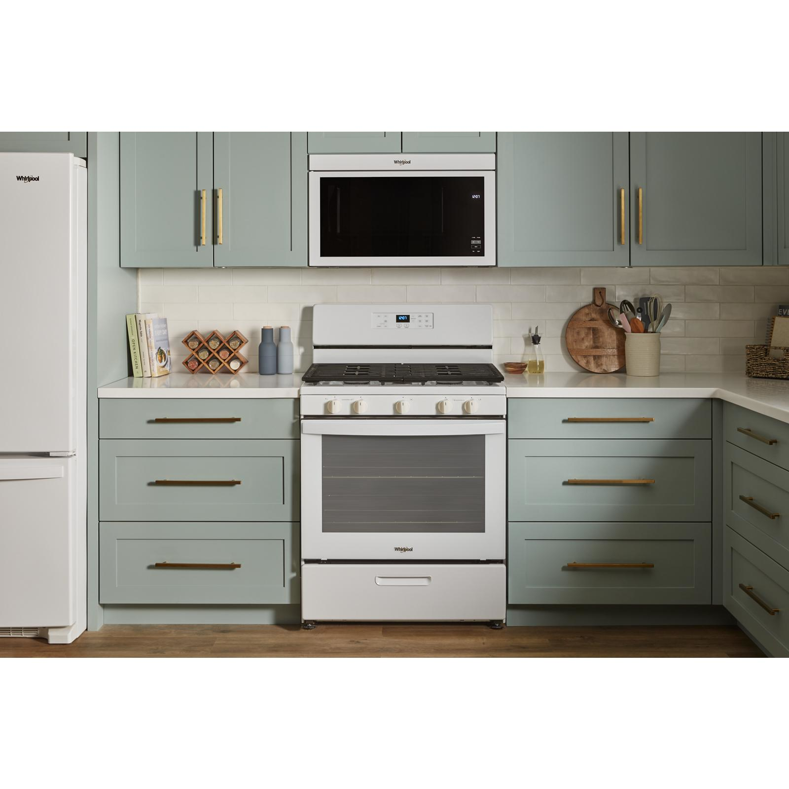 Whirlpool - 1.1 cu. Ft  Over the range Microwave in White - YWMMF5930PW