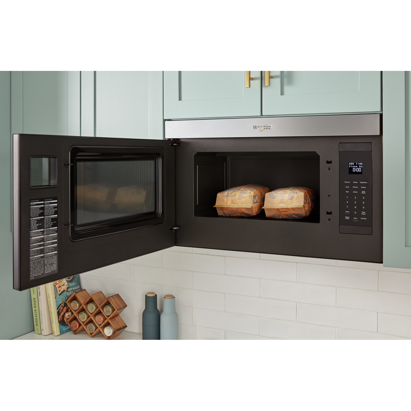 Whirlpool - 1.1 cu. Ft  Over the range Microwave in Stainless - YWMMF5930PZ